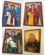 Original Byzantine Icon  Marily Xaga GABRIEL, RAPHAEL MICHAEL ARCHANGEL ... - $3,763.35 MXN+