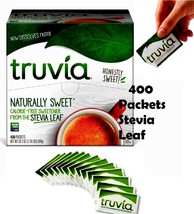  Truvia Calorie Free Naturally Sweetener The Stevia Leaf 400 Packets 28.... - £20.53 GBP