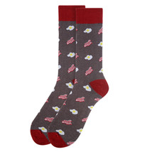 Mens Crew Socks Bacon and Eggs Breakfast Gift for Men Groomsmen Gift Dre... - £10.81 GBP