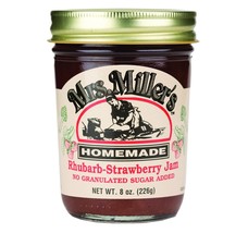 Mrs. Miller's Homemade No Sugar Rhubarb-Strawberry Jam, 2-Pack 8 oz. Jars - $24.70