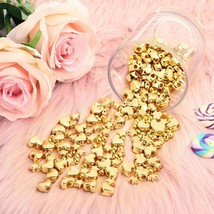 20 Spacer Beads Mix Gold Findings Star Heart Assorted Lot 5mm 8mm 12mm Mix - £2.45 GBP