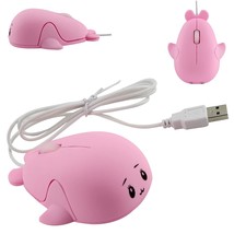 Cute Animal Baby Dolphin Shape Usb Wired Mouse 1600 Dpi Optical Mice Mini Small  - £14.89 GBP