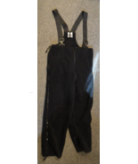 DSCP POLARTEC CW COLD WEATHER SYNTHETIC FLEECE BLACK SNOW OVERALLS LARGE... - $25.53
