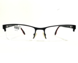 Robert Mitchel XL Eyeglasses Frames RMXL6001 BK Rectangular Half Rim 59-... - $49.49