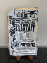 Fornasetti Milan Italy Dish Tray Depicting Falstaff Opera Poster - £155.75 GBP