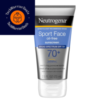 Neutrogena Sport Face Sunscreen SPF 70+, 2.5 Fl Oz (Pack of 1), SILVER  - $22.71