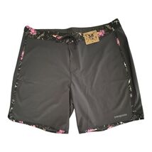 Patagonia Hydropeak Scallop Board Shorts Mens 38 Gray Floral Quick Dry Surf - $52.24