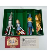 Kurt Adler Santas World  Wizard of Oz Wood Pull Puppet Set of 4 &amp; Mini B... - £53.27 GBP