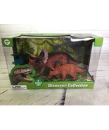 Triceratops Dinosaur Collection Figure Educational Toy Kids 3 Piece Set - £14.70 GBP