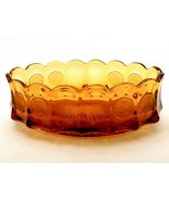 Fostoria Honey Amber Coin Glass Oval Serving Bowl, 9&quot; x 5&quot;, 16 Panels, S... - £19.54 GBP