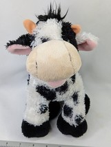 Princess Soft Toys Cow Plush 9 Inch Black White Melissa Doug Stuffed Animal Toy - £7.43 GBP