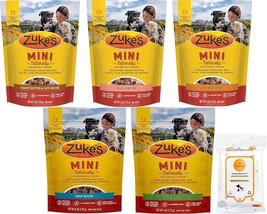 Variety Pack (5) Zukes Mini Naturals Soft Dog Treats (1) Chicken (1) Beef (1) Sa - $33.99