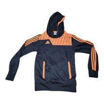 Adidas Size S Mens Black Orange Athletic Climalite w/Pockets Pullover Ho... - $28.04