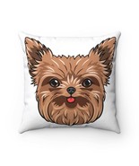 Yorkshire Terrier Spun Polyester Square Pillow - $41.16 CAD