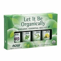 NOW Essential Oils, Let It Be Organically Kit, 4x10ml Including: Organic... - £21.75 GBP