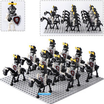 Medieval Castle Knights Skeleton Horses Lego Compatible Minifigure Block... - £25.95 GBP