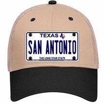 San Antonio Texas Novelty Khaki Mesh License Plate Hat - $533.56 MXN San Antonio Texas Novelty Khaki Mesh License Plate Hat - $533.56 MXN