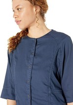 New NWT Prana Barnswallow Womens M Jacket Pockets Blue Cool Organic Cotton  - $137.61