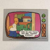 The Simpsons Trading Card 1990 #49 Homer Bart Maggie &amp; Lisa Simpson - £1.54 GBP