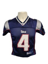 Reebok New England Patriots Adam Vinatieri #4 Kids Small Size 8 Blue Jersey - £42.19 GBP