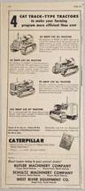 1956 Print Ad Caterpillar CAT D2,D4,D6 &amp; D7 Diesel Crawler Tractors  - £14.78 GBP