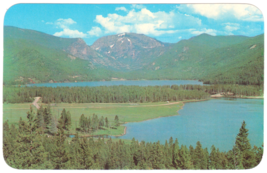 Vtg Postcard-Panorama of Grand Lake-Mt. Baldy-Colorado-Chrome-CO4 - £7.59 GBP