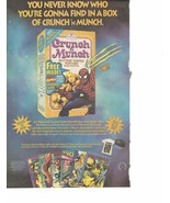 1994 Crunch n Munch Print Ad Snack Marvel 6.5&quot; x 10&quot; - $20.06