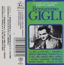 Beniamino Gigli: Great Voice Of The Past Songs Of Romance Cassette + Bonus Tape - £5.13 GBP