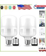 LOHAS 30W LED Garage Bulbs - 3500lm Daylight 5000K, E26/E39 Adapter, 2 Pack - $83.91 CAD