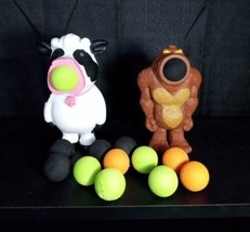 Cow Shooter Popper Hog Wild and Big Foot Sasquatch lot of 2 with 13 foam balls - £14.26 GBP