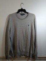 Polo Ralph Lauren Sweatshirt Mens M Pullover Sweatshirt Pony Thermal Gray - $30.12 CAD