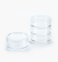 Stackable Screw Jars Beads Cosmetic Beauty Nail Seeds Glitter Pill Conta... - £8.68 GBP