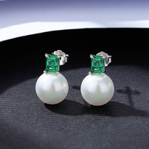 Sell 925 Silver Pearl Female Earrings Simple Fashion Earrings In Stock - £15.96 GBP