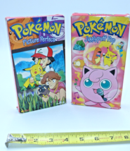 Lot 2x Pokemon VHS Tapes only Jigglypuff Pop/ Picture Perfect, used unsealed - £15.64 GBP