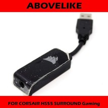 USB Sound Adapter Card Dongle 3.5mm RDA0043 For CORSAIR HS55 SURROUND Ga... - £7.88 GBP