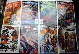 Lot 8 2007 series TEEN TITANS #40-47 DC Comics Johns~Beechen~Barronuevo~... - $21.78