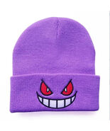 Gengar Beanie One size fits most stitched Skullcap Cap Inspired by Pokemon - €8,52 EUR