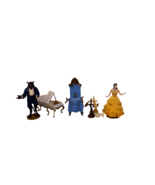 Lot of 5 Disney Beauty &amp; the Beast Plastic Figures Live Action Movie Jakks - $26.83 CAD