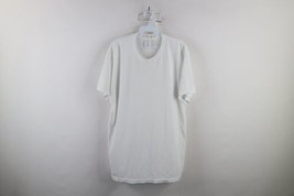 Vintage 90s Streetwear Mens Size Large Blank Thin Short Sleeve T-Shirt White - £30.89 GBP