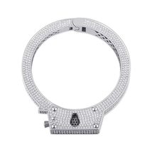 New Hip Hop Personality Bracelet High Quality Iced Out Micro Pave Cubic Zirconia - £98.32 GBP
