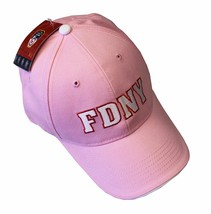 FDNY Baseball Hat Fire Department Of New York City Pink &amp; White One Size - £12.78 GBP