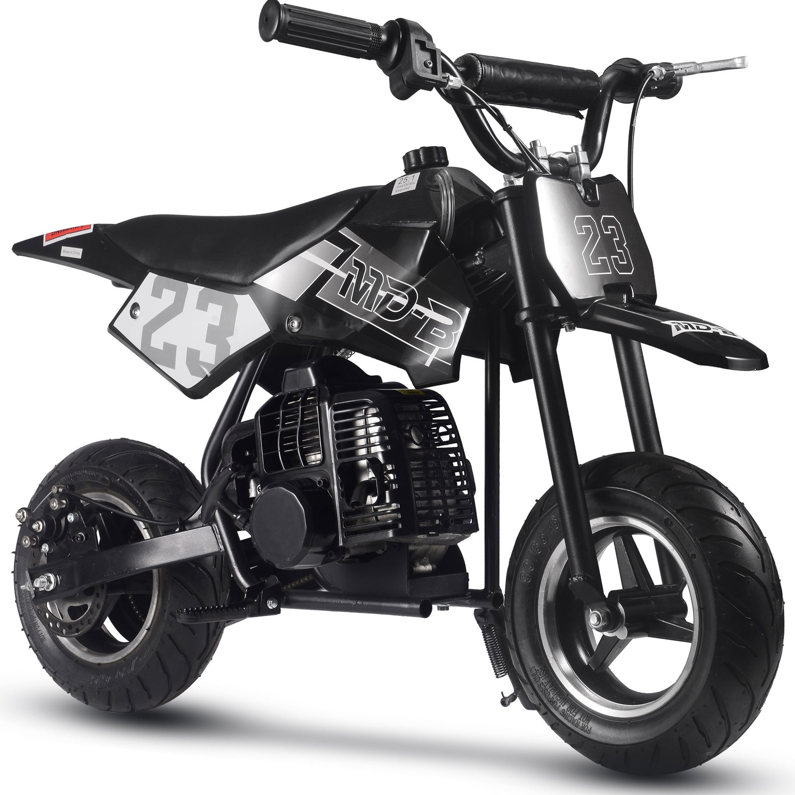 MotoTec Supermoto 50cc 2-Stroke Kids Dirt Bike Red, Blue, Black, & Green