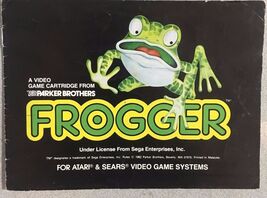 FROGGER vintage 8-page instruction booklet (1982) Atari Video Game System - $20.73 CAD
