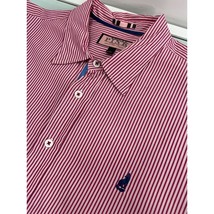 Thomas Pink Men Shirt Long Sleeve Button Up Red White Striped Large L - £14.78 GBP