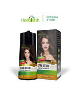 Herbishh Magic Hair Color Dye Shampoo 400ML PPD Free - Dark Brown - $25.00