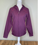 dakine women’s full zip soft shell Hooded jacket size L purple HG - £18.88 GBP