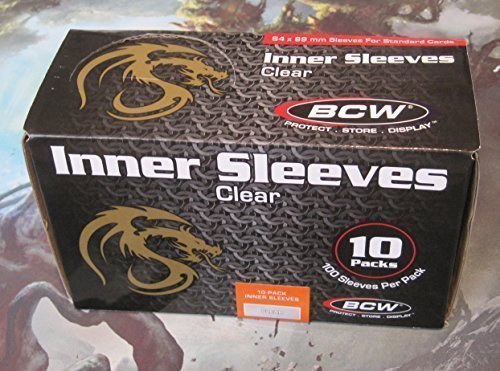 BCW Inner Sleeves (x1000) Perfect Gaming Standard Fit Case by BCW Gaming