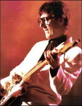 The Shadows Hank Marvin onstage Fender Stratocaster guitar 8 x 11 pin-up photo - £3.38 GBP