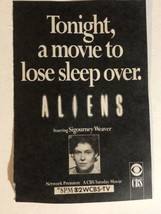 Aliens TV Guide Print Ad Sigourney Weaver TPA7 - £4.75 GBP