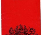 Royal Opera House Covent Garden Manon Lescaut 1968 Program Puccini Opera - $13.86